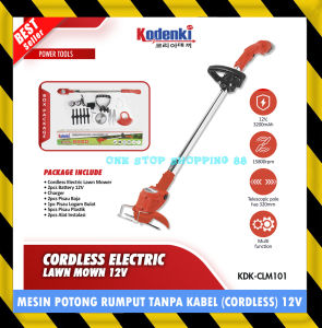 ALAT MESIN PEMOTONG POTONG RUMPUT BATERAI PORTABLE RECHARGE CAS TANPA KABEL GRASS CUTTER TRIMMER CORDLESS PRAKTIS KUAT TAJAM 12V