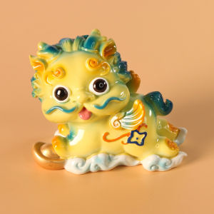 AU Tượng Tỳ Hưu hoạt hình dễ thương đồ trang trí nhà cửa sáng tạo tượng resin trang trí xe hơi sản phẩm bán chạy tại cửa hàng.
