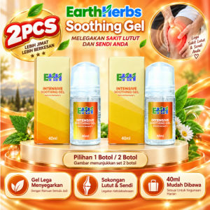 EarthHerbs Intensive Soothing Gel 40ml  Gel Sakit Lutut Sendi & Tumit  Herbal Joint & Muscle Comfort Care