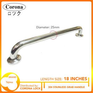 Bathroom Handrail 18 inches Grab Handle Stainless 304