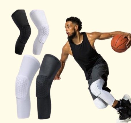 1Pcs Honeycomb Knee Compression Sleeves Basketball Knee Pad Leg