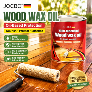 JOCBO High Gloss Wood Oil Household solid wood door floor renovation wood oilOutdoor Water-based Wood Wax Oil Varnish Wood Paint Waterproof Wood Paint