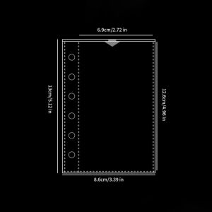 MARBLEX A7 Photocard Binder Sheets Transparent PP Acid Free Multiple Pockets Sleeve Inner Page Card Binder Photo Album Refill Pages