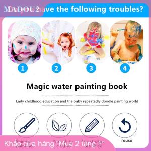 [COD] MADOU2 Màu Sách Vẽ Tranh Đồ Chơi Ma Thuật Nước Vẽ Sách Trẻ Mới Biết Đi Graffiti Đồ Chơi Tự Làm Thủ Công Đồ Chơi Cho Trẻ Em Quà Tặng