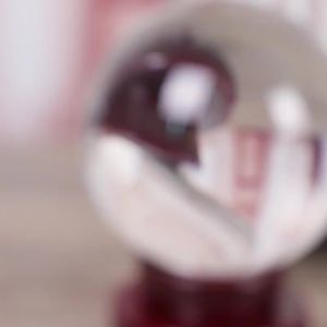 LZD  Colorful Crystal Ice Crack Ball Solid Glass Ball Rockery Fountain Crack Water Flowing Bonsai Craft Accessory Ornaments