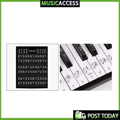 Keyboard Piano Sticker Transparent 49 61 Key Electronic Keyboard 88 Key Piano Stave Note Sticker