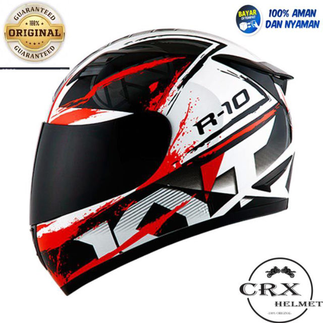 Harga helm kyt full store face r10 super fluo