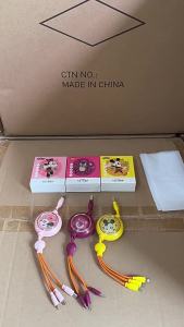 Cáp dữ liệu ba trong một cáp sạc nhanh tương thích với Huawei Android vivo Mua nhóm quà tặng