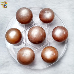 Collection Grade Golden Sunstone Sphere with 7 Formation Plate