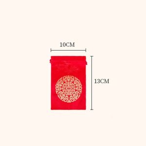 10pcs Pouch serut motif chinese Wedding / Pouch souvenir/ pouch serut hadiah shuangxi / Pouch serut Chinese wedding