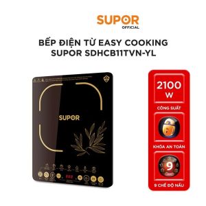 Bếp Từ Đơn Cảm Ứng SUPOR SDHCB11TVN Mặt Kính Chịu Lực 2100w Bảo Hành 1 Năm 09 Chức Năng Nấu