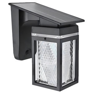 【HOSPORT】 Solar Wall Lanterns Dual Color Dusk To Dawn Motion Sensor LED Sconce Lights for Outside Backyard Pathway Yard Garden