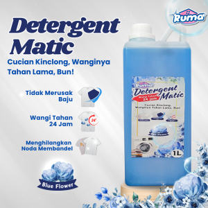 Ruma Deterjen Cair khusus mesin cuci matic wangi ampuh untuk noda membandel
