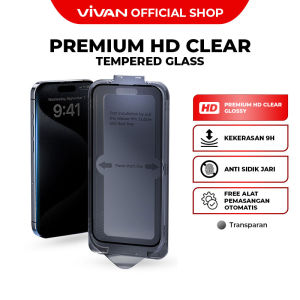 VIVAN VGL01T Easy Fit Premium HD Clear Tempered Glass 9H For iPhone 12/13/14/15 Plus Pro Max