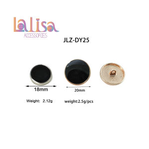 กระดุมก้าน Shank กระดุมเสื้อผ้า เสือไหมพรม คาร์ดิแกนถัก อะไหล่เสื้อผ้า alloy button (B-1-GJLZ-DY25)