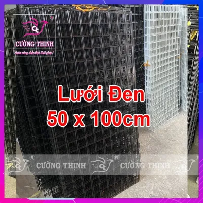 Lưới treo phụ kiện [50x100] cm lưới khung vuông màu trắng đen