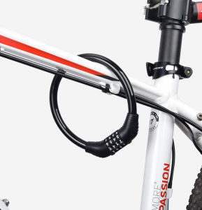 Khóa Dây Xe Đạp Chống Trộm Mật Mã 4 Số Lõi Thép Cao Cấp Chống Cắt