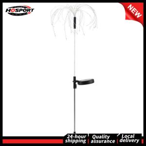 【HOSPORT】 Solar Fireworks Lights 2Pcs Waterproof Outdoor Fairy Lights Garden Starburst Decoration for Yard and Patio