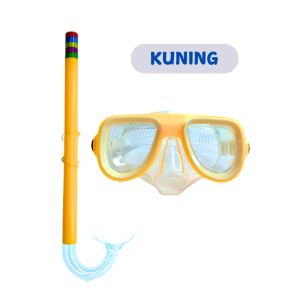 Kids Snorkeling Set Diving Goggles Mask Breathing Tube Shockproof Anti-fog Adjustable Swimming Band