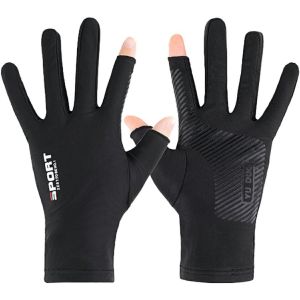 Găng tay lái xe chống nắng UV bằng lụa lạnh thoáng khí tiện lợi -Lumbley