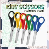 Stainless Steel Kids Art Student Scissors Round Head Cutter School Children Paper Cutting Office Multipurpose Stationery