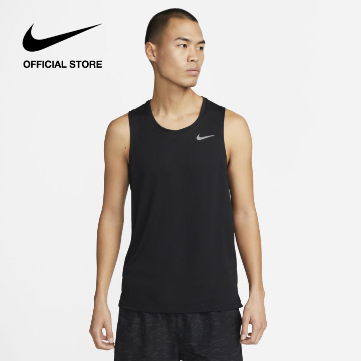 Nike Mens Dri Fit Miler Running Tank Black Lazada 7114