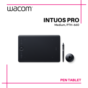 Wacom Intuos Pro Medium (PTH-660) Graphic Drawing Pen Tablet