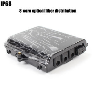 Foreign trade 8-core splitter box splitter fiber fast waterproof FTTH Fiber Optical Distribution Nap Box fiber optic jumper plastic junction box WIth UPC or APC
