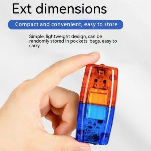 【Ready to ship】Safety Patrol Alarm LED Red Blue Multifunction Clip Flashing Warning Safety Shoulder Police Lights USB Charging Emergency Lamp Bicycle Accessories