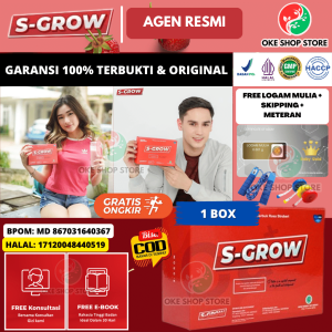 Susu Peninggi Badan S GROW Original 100% Vitamin Penambah Tinggi Kalsium Remaja Dewasa Paket B2