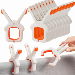 Strong Windproof Clothes Pegs Large Quilt Hanging Clips Non-slip Fixed Clamps Laundry Drying Clothespins