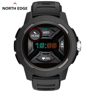 NORTH EDGE MARS2 jam tangan lelaki Original Waterproof IP68 Heart Rate Blood Oxygen Outdoor Digital Sports Watch Support Android IOS