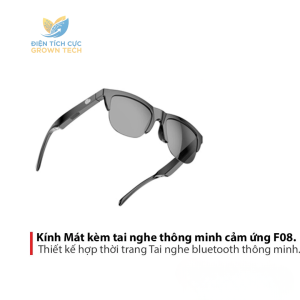 Kính thông minh F06 - Tích hợp loa bluetooth 5.3 thiết kế cảm ứng không dây đa năng chống nước chống tia uv