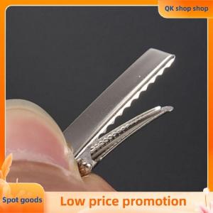✨QK shop✨ 50PCS Fashion Silver Flat Metal Hair Clips Prong Flat Hair Clips Metal Hairpin