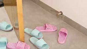 [Free Shipping] No-Drill Bathroom Shoe Cabinet Slipper Rack Wall-Mounted Behind-Door Multifunctional Storage Rack