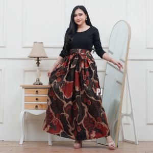 ROK BATIK POLYKATUN MAYUNG PANJANG DEWASA MOTIF SAWUNGGALIH