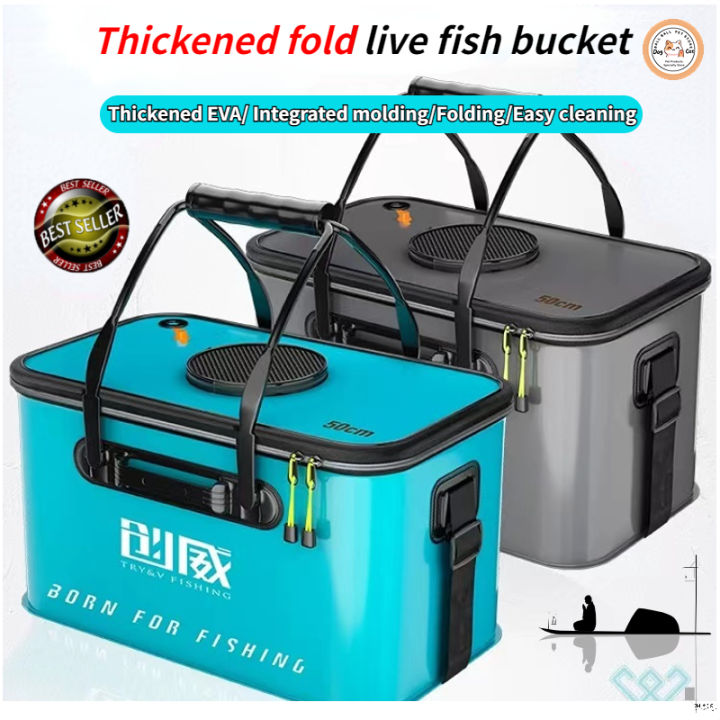 High Quality 】 Fishing Tackle Box Waterproof Double Side Lure Bait Hooks  Storage Boxes Boxes Carp Fly Fishing Accessories Large Space Fishing  Suitcase Bait Box Hooks Pins Bite Cables fishing baitfishing hook