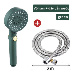 đầu sen massage 5 chế độ bộ vòi sen phòng tắm Tăng áp mạnh mẽ tiết kiệm nước 5 chế độ phun nước massage thư giãn Ống mềm linh hoạt dễ dàng lắp đặt