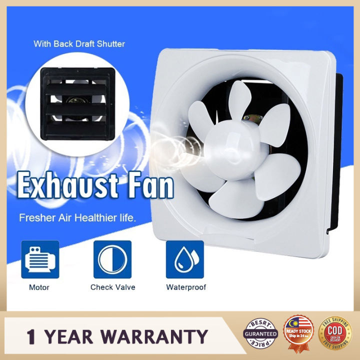 1 Year Warranty Exhaust Fan 6/8/10/12" Kitchen Ventilation Fan Bathroom