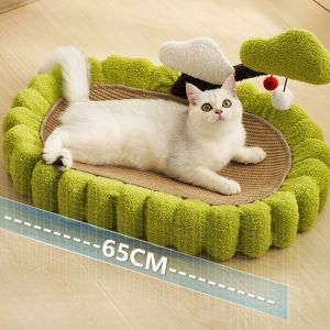 CODที่ลับเล็บแมว ที่นอนแมว 2 in 1 ที่ลับเล็บแมว รูปอ่าง ของเล่นแมว ทรงวงรีขนาดใหญ่ แฟชั่นฤดูร้อน สําหรับแมว