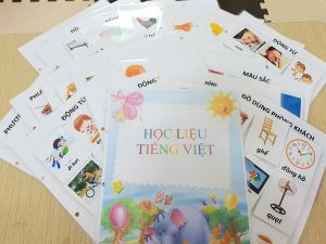 [HỌC LIỆU BÓC DÁN] Học liệu danh từ từ/động cho bé học tiếng việt nhiều chủ đề - Đồ chơi giáo dục sớm Montessori cho bé