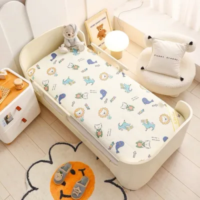Baby Mattress Crib Mattress Crib Mattress Baby Breathable Mattress Kindergarten Mattress Kindergarten Sleeping Pad Childrens Baby Mattress Pure Cotton Cartoon Mattress Environmental Protection and No Odor