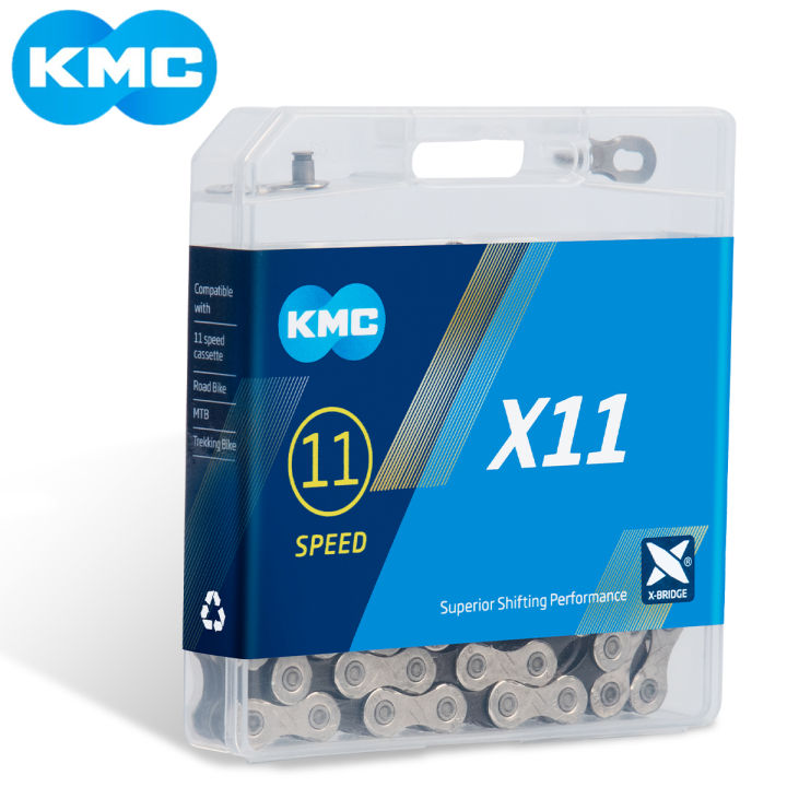 KMC X11 11-Speed Road Chain – 118 Links, Aurora Blue (EAN 4715575884608)