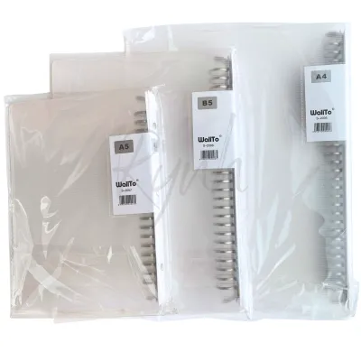 Binder Note Transparan - Buku Binder A5 / B5 / A4 Walito