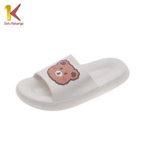 Satu Keluarga Sandal Wanita Motif Beruang Anti Slip S59 Sendal Bear Wanita Pria Nyaman Empuk Sandal