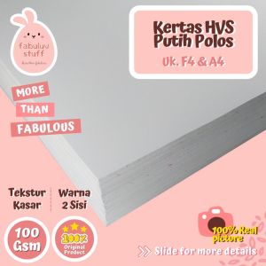 (ISI 10) Kertas HVS Polos 100 gsm A4 F4