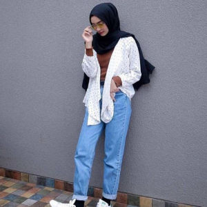 Celana Boyfriends Jeans Wanita Highwaist Panjang BF Polos