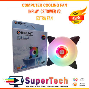 Inplay ICE TOWER V2 3-In-1 ARGB Fan Kit | 3PCS 12CM Cooling Fan with Remote Control & HUB 10slot | Dual Sync Mode