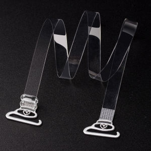 Womens Elastic Transparent Lace Flower Shoulder Strap Bra Strap Adjustable Seamless Bra Strap