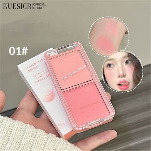 KUESICR Two-color Blush Sensual Party Color Dream Butterfly Clothes Two-color Blush Enhances Complexion Rouge Delicate And Smooth Blush